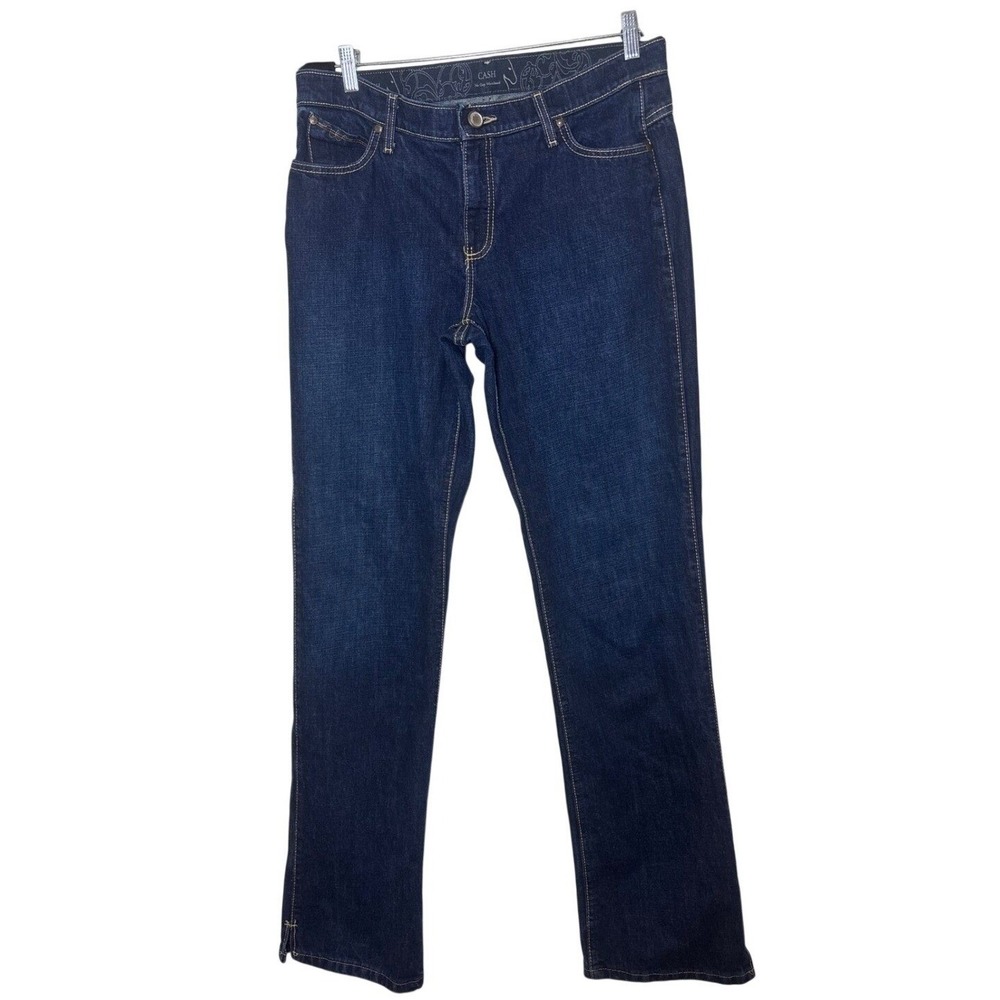 Wrangler Cash Ultimate Riding Jeans Dark Wash Straight Leg western-style 11/12